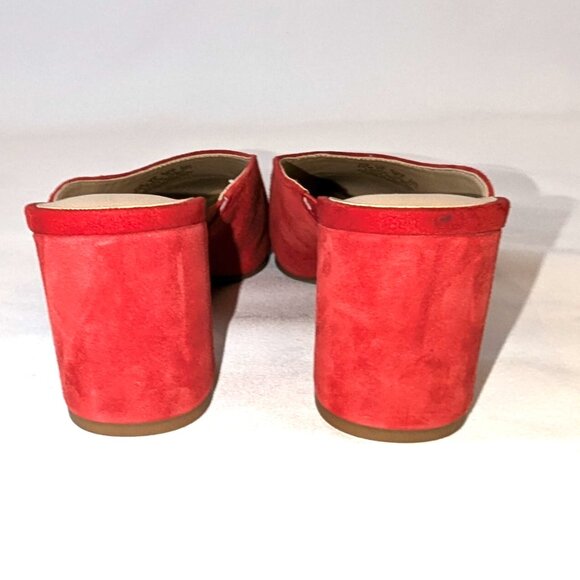 Franco Sarto	| Tamera Crimson Red Suede Mule Heel | Size 6.5 - Picture 10 of 15